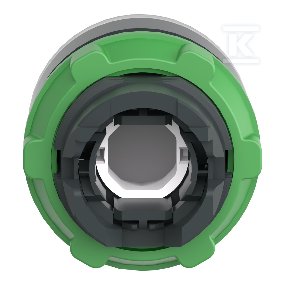 Cabeça de botão plana, push-push, - ZB5AH013