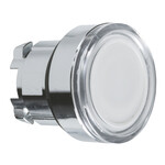 Botão de pressão com retorno automático LED BA9a branco metálico Harmony XB4