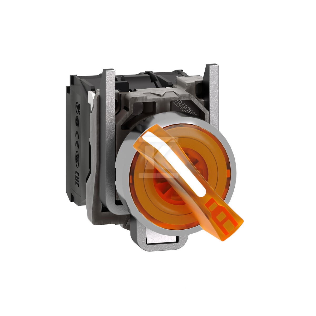 Przełącznik 2 pozycyjny, metalowy, LED - XB4BK125B5