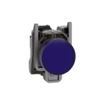 Indicador luminoso LED azul 230-240V tipo metálico