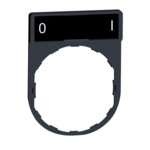 Moldura para fixação de etiquetas, tamanho do suporte 30 x 40mm, com etiqueta 8x27mm