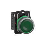 Botão plano verde LED 230/240V Harmony XB5