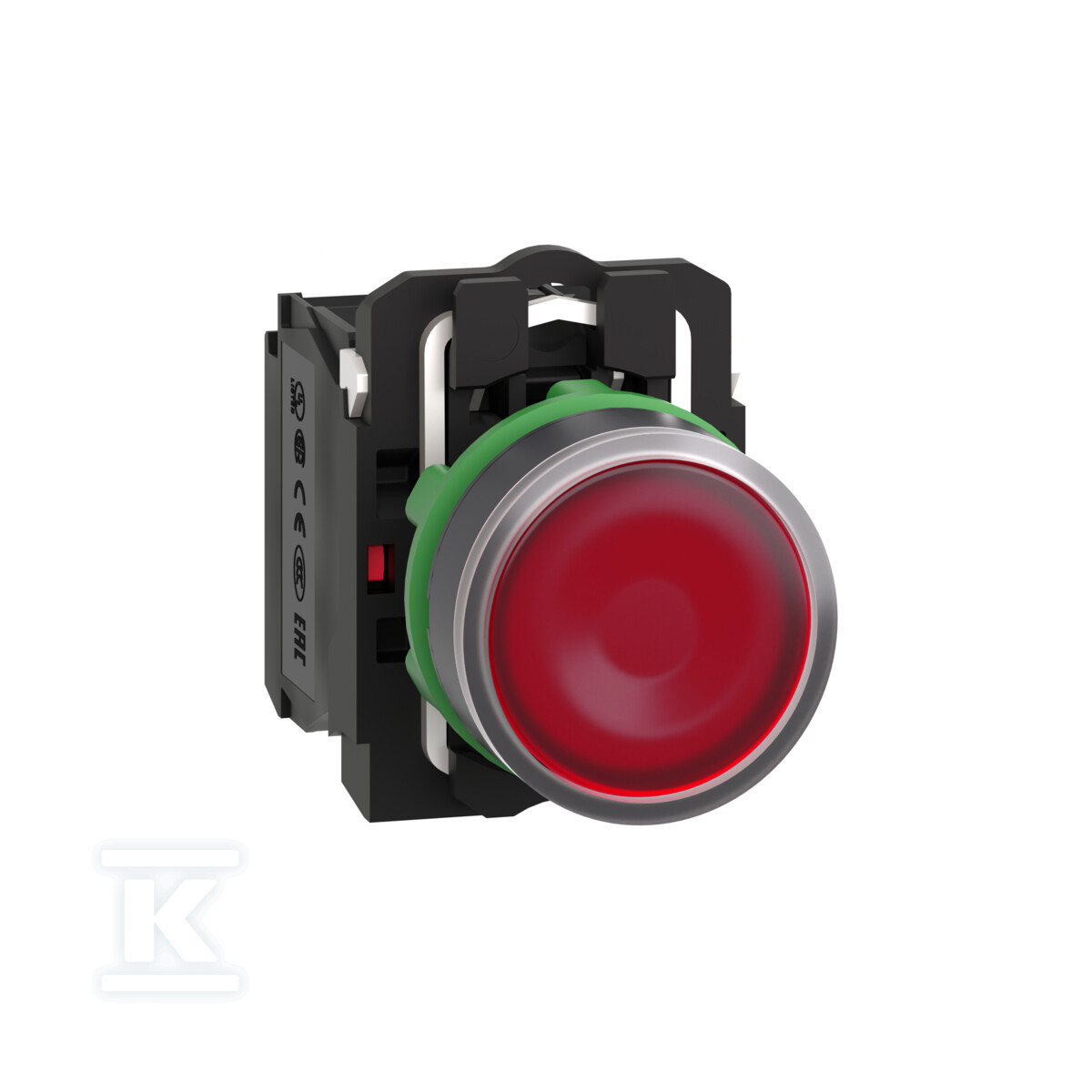 Botão plano vermelho LED 230/240V - XB5AW34M5