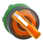 Interruptor 2 posições laranja mantido LED plástico tipo padrão