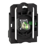 Corpo pulsante con elemento luminoso LED bianco 24V 1NO diretto
