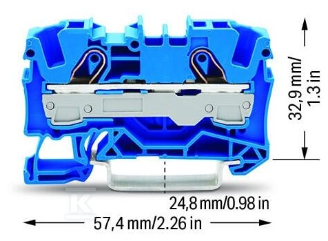 Bloc de borne cu trecere cu 2 - 2006-1204