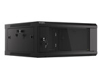 Шафа інсталяційна RACK підвісна 19" 4U 600x600 чорна (розбірна) V2