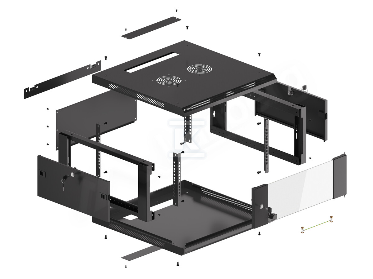 Шафа інсталяційна RACK підвісна 19" 4U - WF01-6604-10B