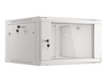 Шафа інсталяційна RACK підвісна 19" 6U 600x600 сіра (розбирається) V2