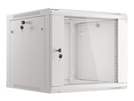 Шафа інсталяційна RACK підвісна 19" 9U 600x600 сіра (розбирається) V2