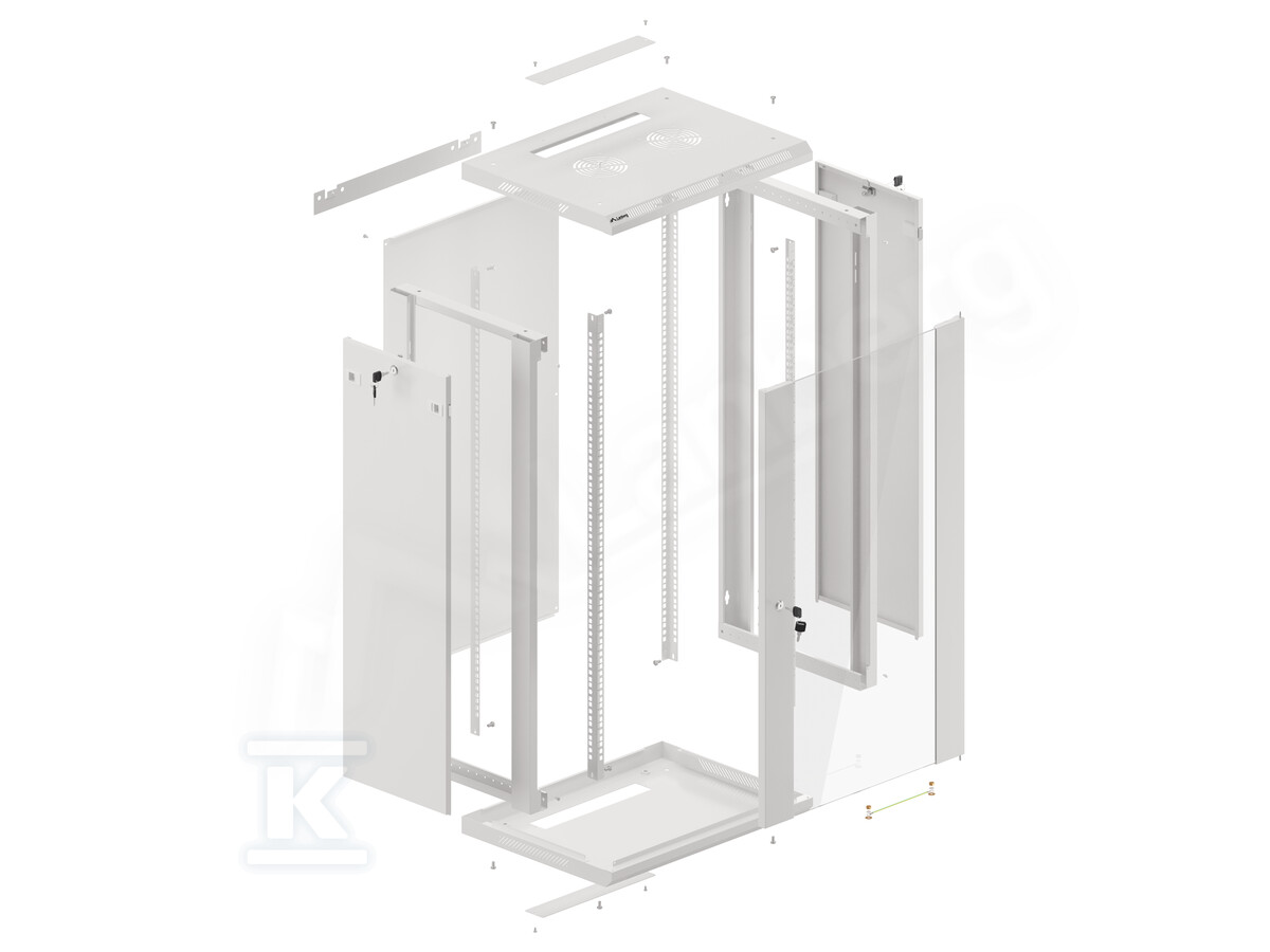 Шафа інсталяційна RACK підвісна 19" 22U - WF01-6422-10S
