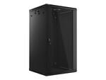 Шафа інсталяційна RACK настінна 19" 22U 600x600 чорна (розбірна) V2