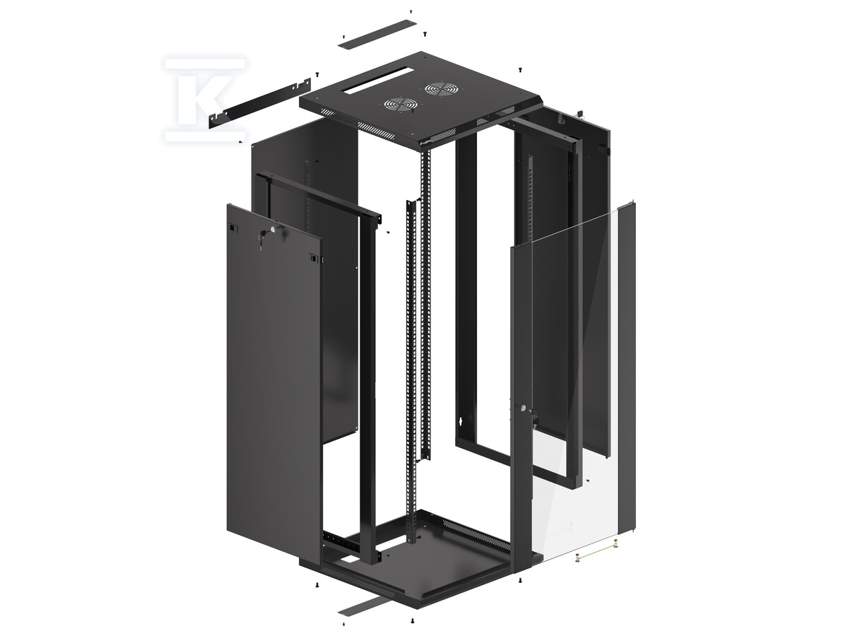 Шафа інсталяційна RACK підвісна 19" 27U - WF01-6427-10B