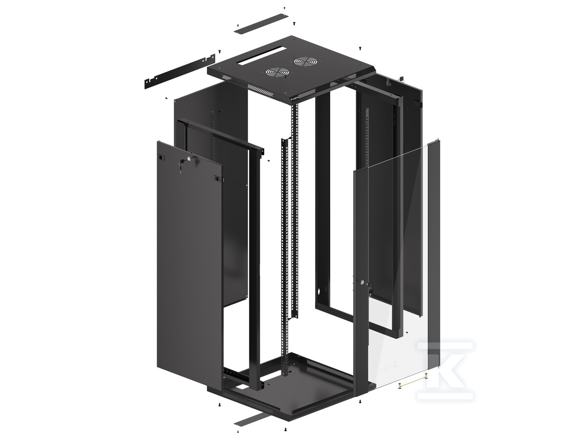 Шафа інсталяційна RACK підвісна 19" 27U - WF01-6627-10B