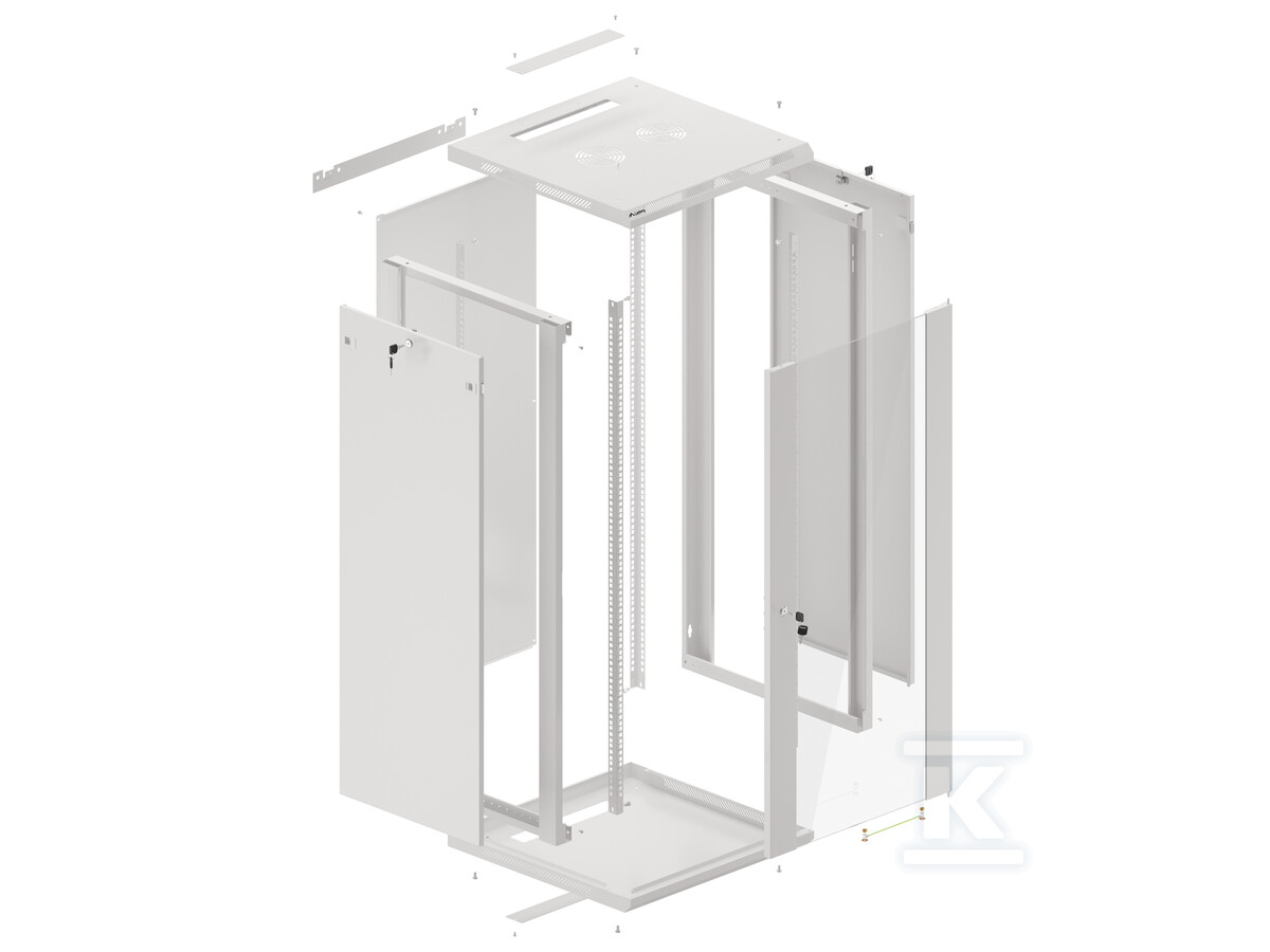 Шафа інсталяційна RACK підвісна 19" 27U - WF01-6627-10S