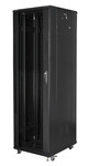 Стелаж інсталяційний RACK стійкий 19" 42U 600x800 чорний (розбирається)