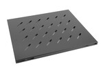 Полиця для шаф 19" 800 мм чорна (1u/465x515mm вантажопідйомність до 120 кг, монтаж 4-точкова)