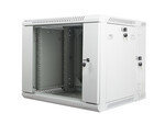Шафа інсталяційна RACK підвісна двосекційна 19" 9U 600x600 сіра (розбирається)