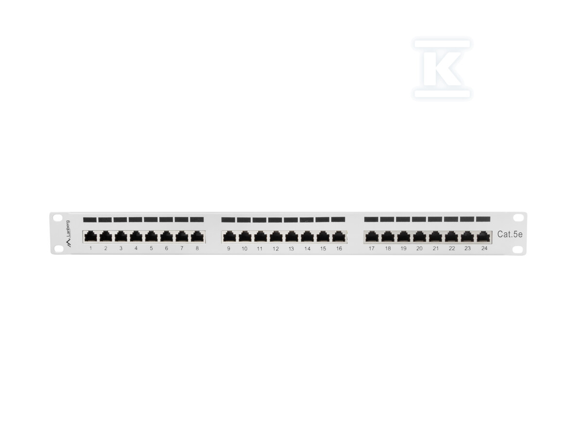 Patch panel 24 порти 1U 19" кат. 5E FTP - PPS5-1024-S