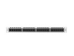 Patch panel 24 порти 1U 19" кат. 6 UTP сірий
