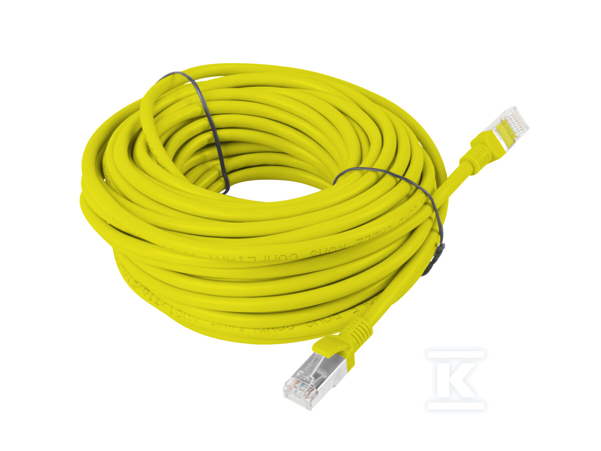 Patchcord kat. 5E FTP 15m żółty fluke - PCF5-10CC-1500-Y