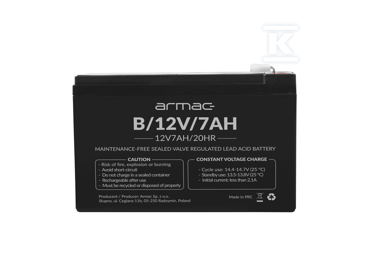 Akumulator VRLA AGM 12 V/7 Ah - B/12V/7AH