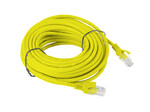 Patchcord кат. 6 UTP 10м жовтий, протестований Fluke