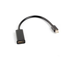 Адаптер DisplayPort MINI(m) 1.2->HDMI(f) на кабелі 20 см чорний