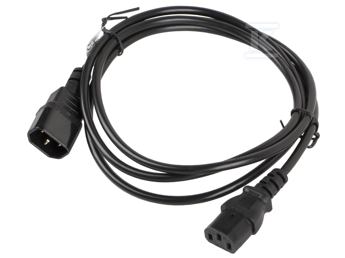 Подовжувач кабелю живлення IEC 320 - CA-C13E-10CC-0018-BK