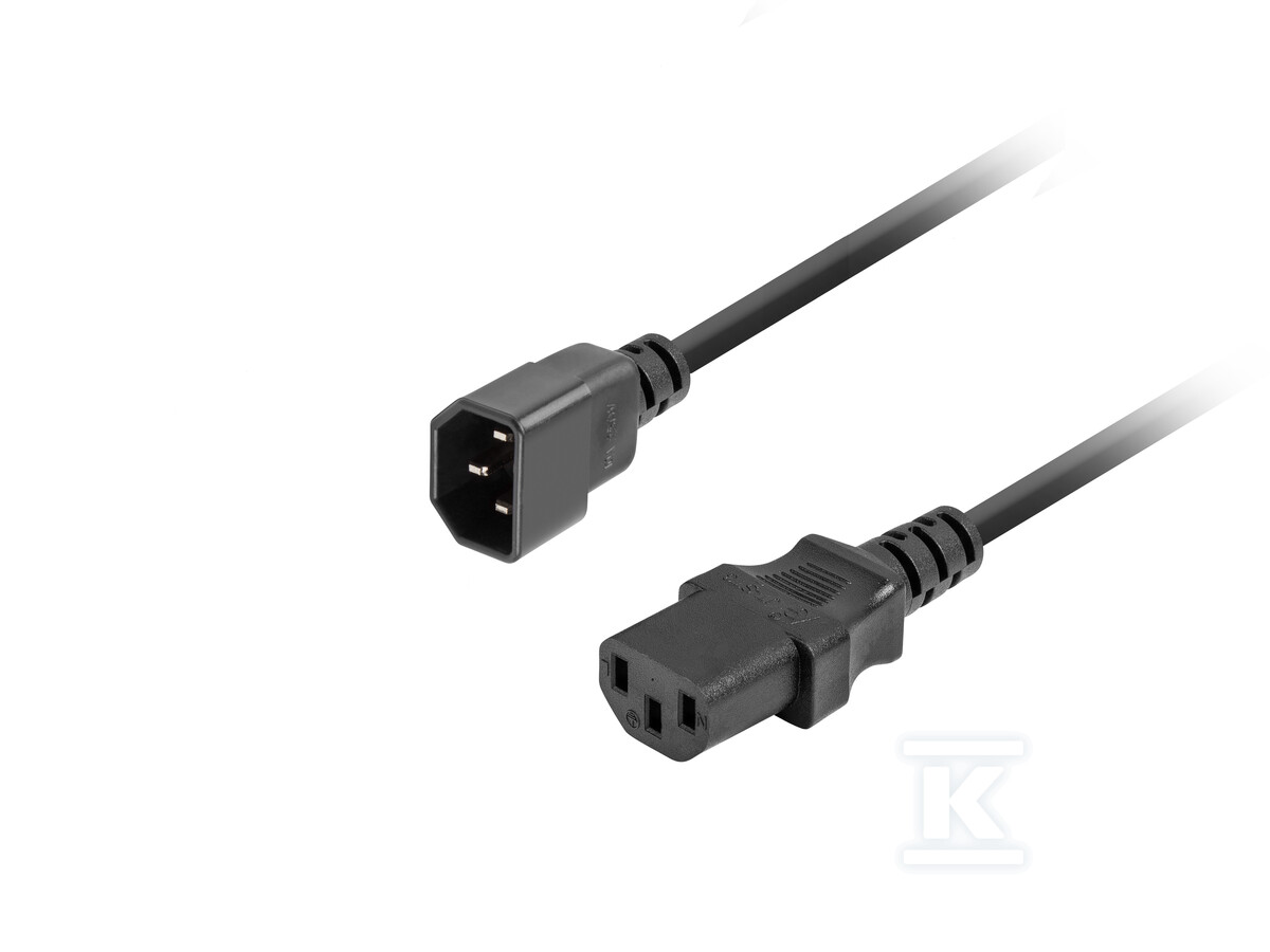 Подовжувач кабелю живлення IEC 320 - CA-C13E-11CC-0018-BK