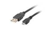 Кабель USB MICRO(тато)->USB-A(тато) 2.0 1м чорний