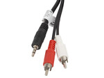 Аудіокабель MiniJack 3.5 мм (штекер) 3 PIN->2x RCA (cinch) (штекер) 5м
