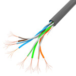 Кабель LAN UTP 100MB/S 305м провід CCA сірий