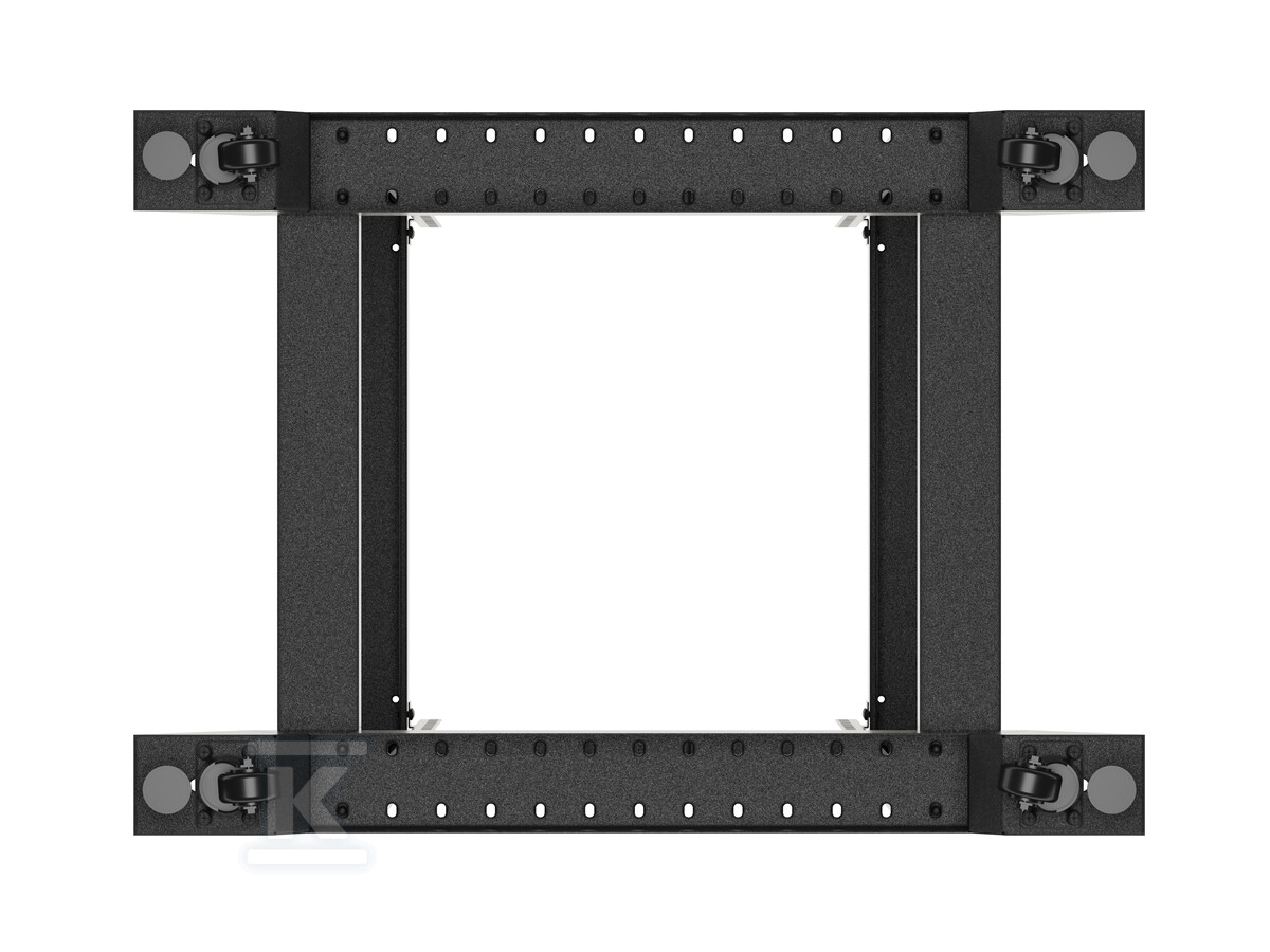 Open RACK 19" 27U 600x800 чорний V2 - OR01-6827-B