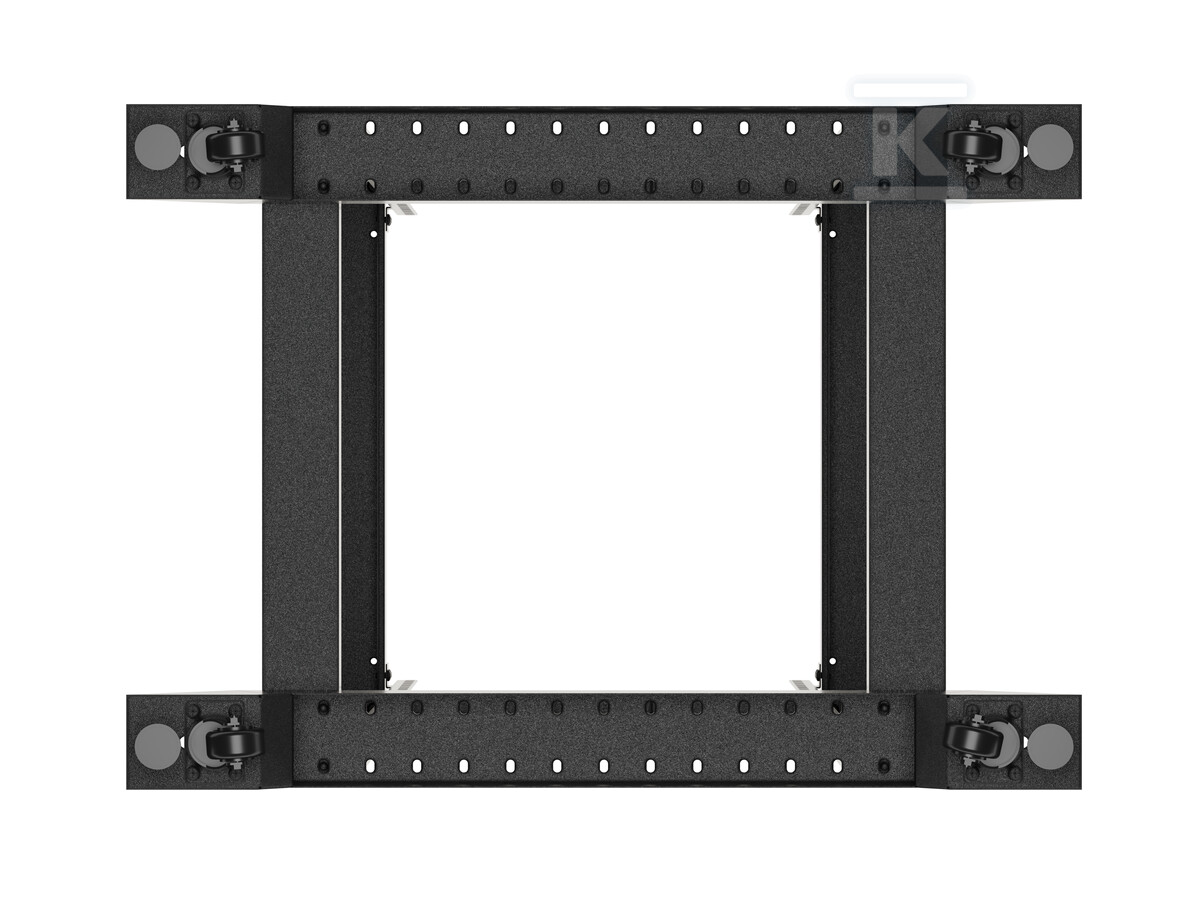 Open RACK 19" 42U 600x800 чорний V2 - OR01-6842-B