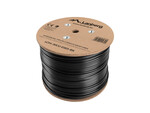Kabel LAN FTP kat. 6 305m drut outdoor żelowany CU czarny fluke passed