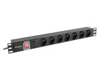 Розподільна колодка RACK PDU 19" 1U 16 A 7x 230 V PL 2м чорна