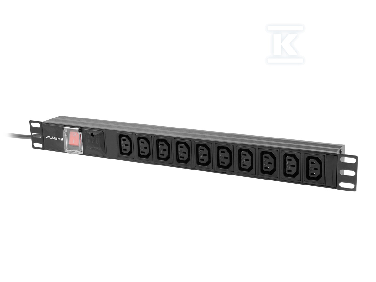 Розподільна колодка RACK PDU 19" 1U 10 - PDU-10I-0200-IEC-BK