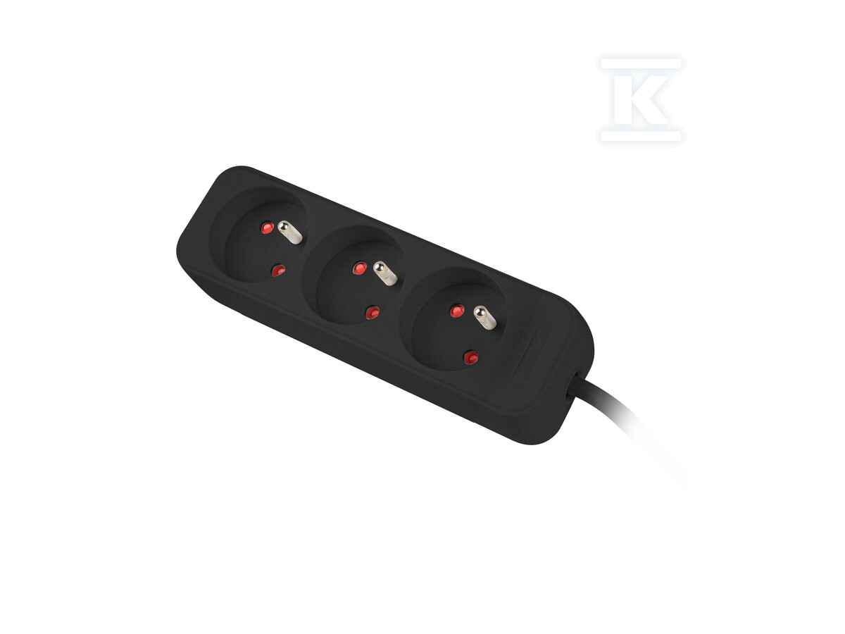 Подовжувач 1,5м 3x 230 V PL кабель з - PS0-03E-0150-BK