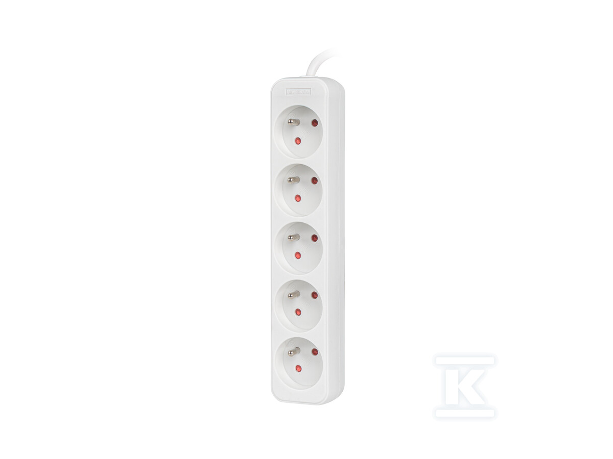 Listwa przedłużacz 1,5m 5x 230 V PL - PS0-05E-0150-W