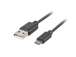 Кабель USB MICRO(m)->USB-A(m) 2.0 1m чорний QC 3.0