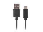 Кабель USB-C(м)->USB-A(м) 2.0 1м чорний QC 3.0