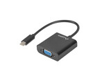 Адаптер USB-C(м) 3.1->VGA(ф) на кабелі 15 см чорний