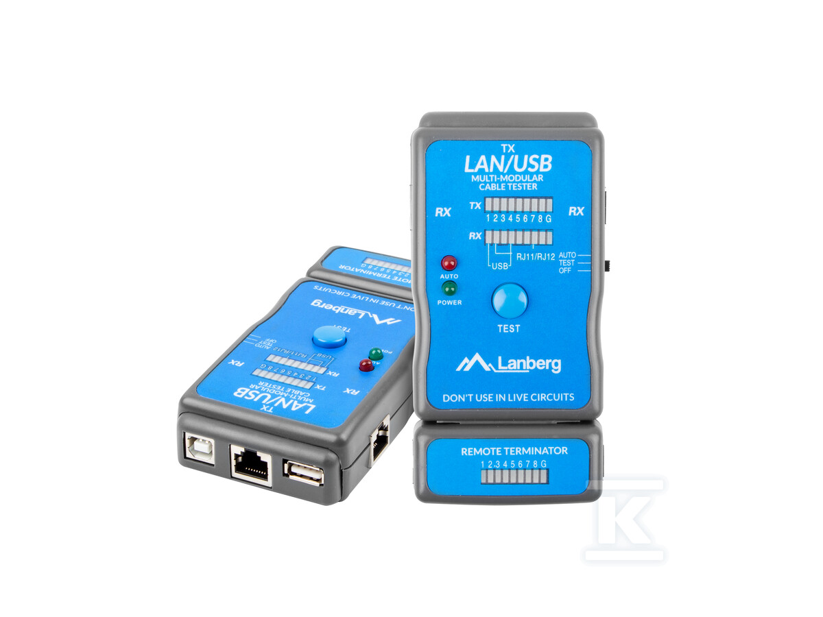 Тестер проводів LAN RJ45, RJ11, USB NT-0403