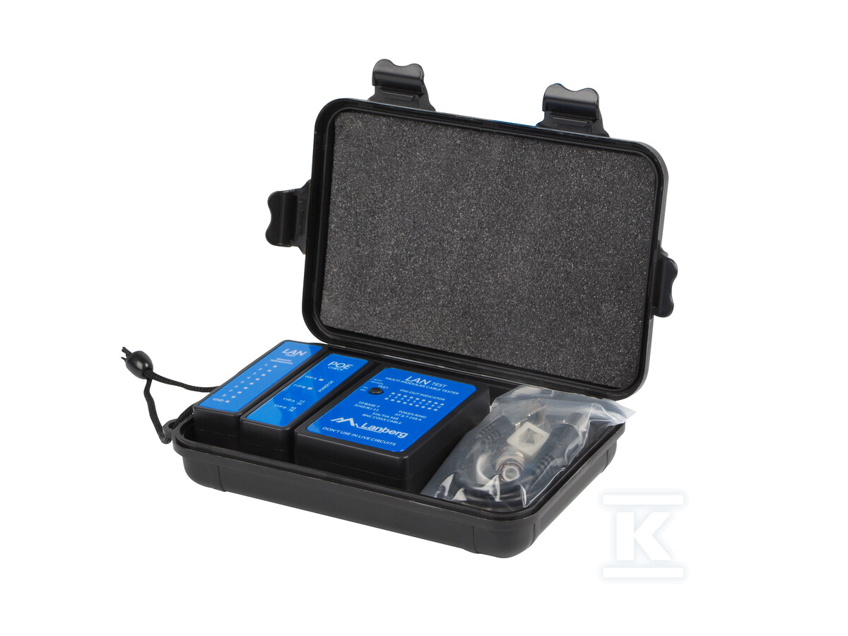 Тестер кабелів LAN, POE RJ45, RJ11, - NT-0404