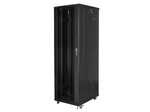 Стелаж інсталяційний RACK стійкий 19" 42U 600x1000 чорний (розбирається)