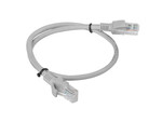 Patchcord kat. 5E UTP 0,5m szary fluke passed 10-pack