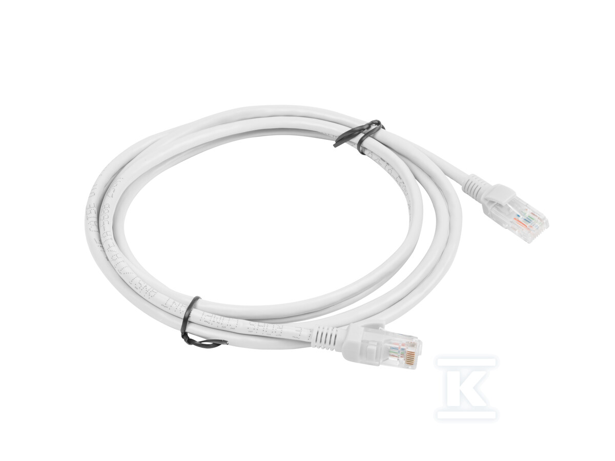 Patchcord kat. 6 UTP 3m szary fluke - PCU6-20CC-0300-S