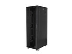 Стелаж інсталяційний RACK стійкий 19" 42U 800x1200 чорний (розбірна конструкція)