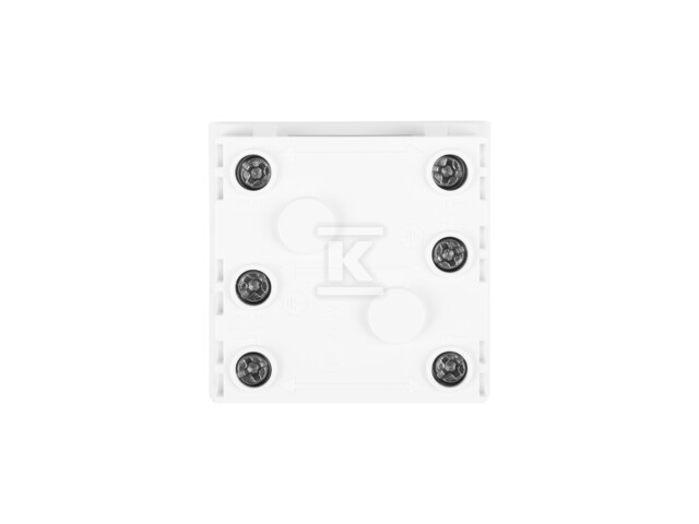 Gniazdo 45x45 230 V pojedyncze schuko + - AC-4545-F-W
